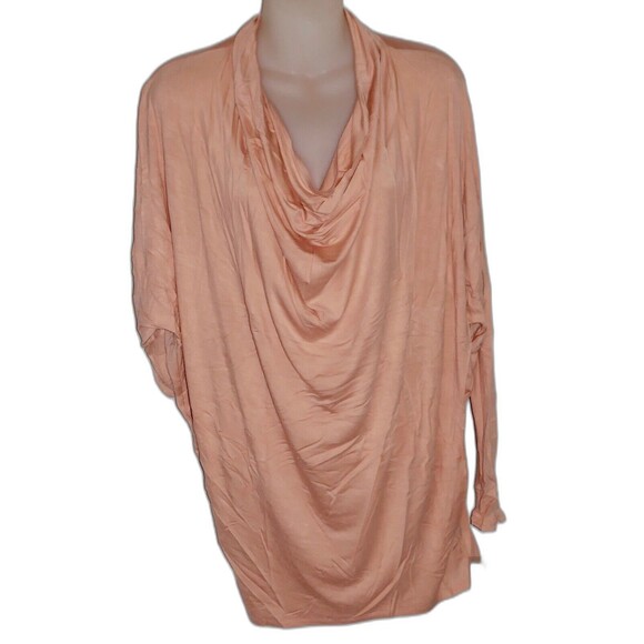 Queen Collection Draped Front Shirt Top Size M - Picture 2 of 9